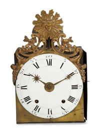 A French Provincial Walnut Longcase Clock