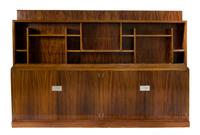 Bedel et Cie, France, 1930s, a bookcase cabinet