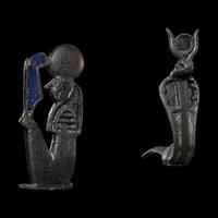 Two Egyptian Bronze Inlays