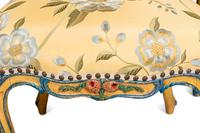 A Set of Four Louis XV Painted Side Chairs
