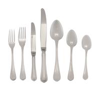 A Christofle Spatours Silver-Plate Flatware Service