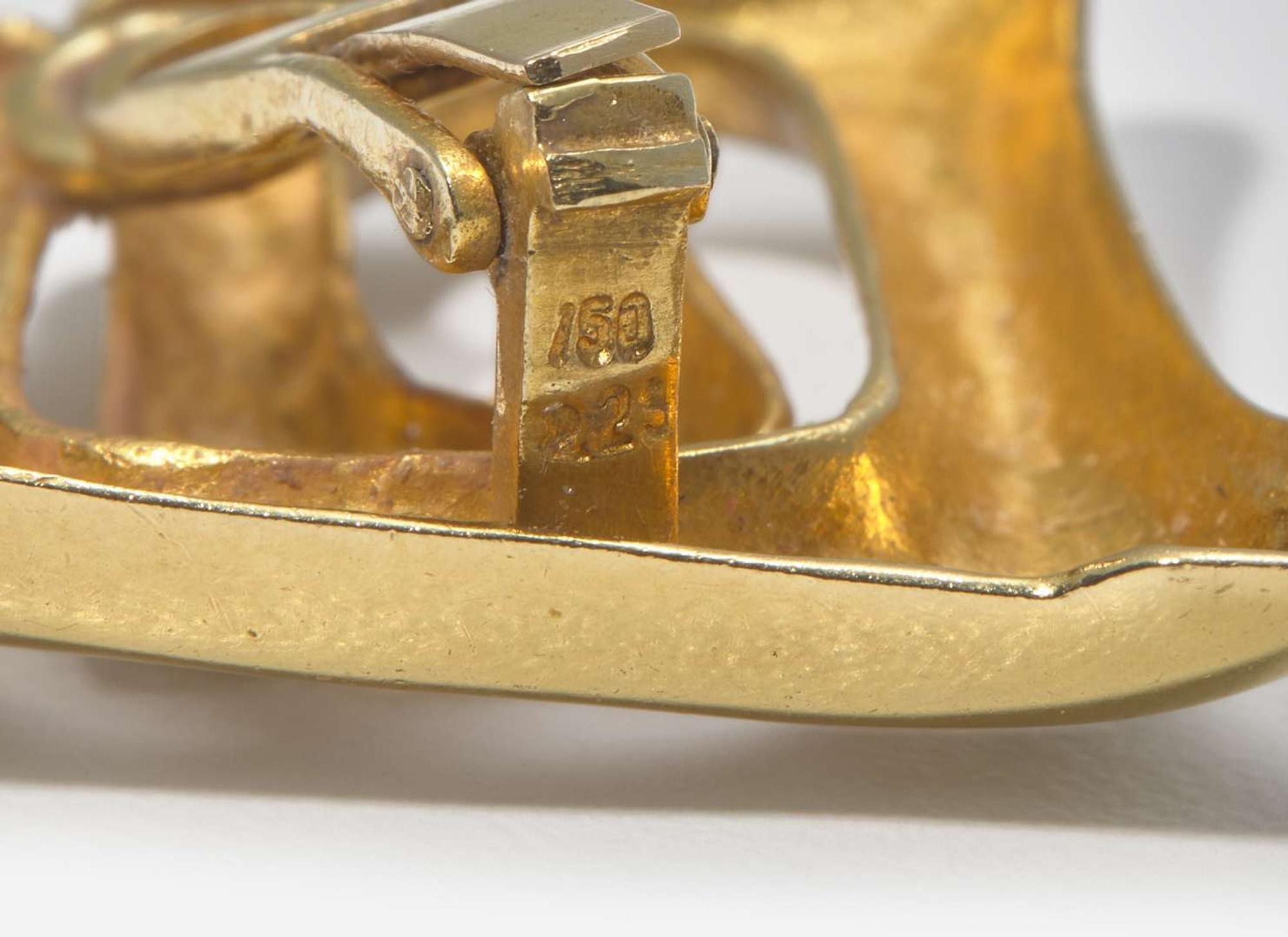 Two Sets of Yellow Gold Ear Clips