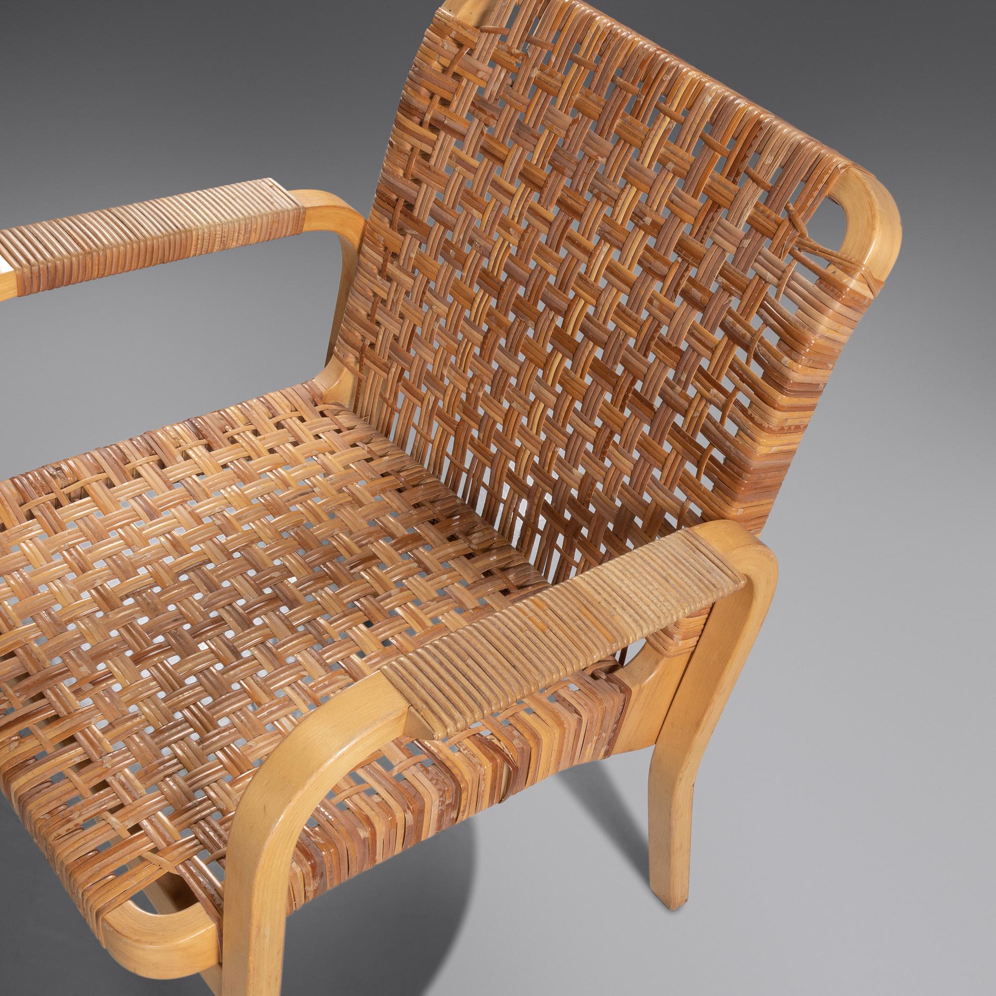 Set of Four Armchairs, model 45, c. 1970 Artek, Finland
