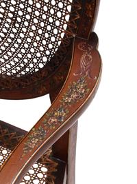 An Edwardian Painted Satinwood Settee