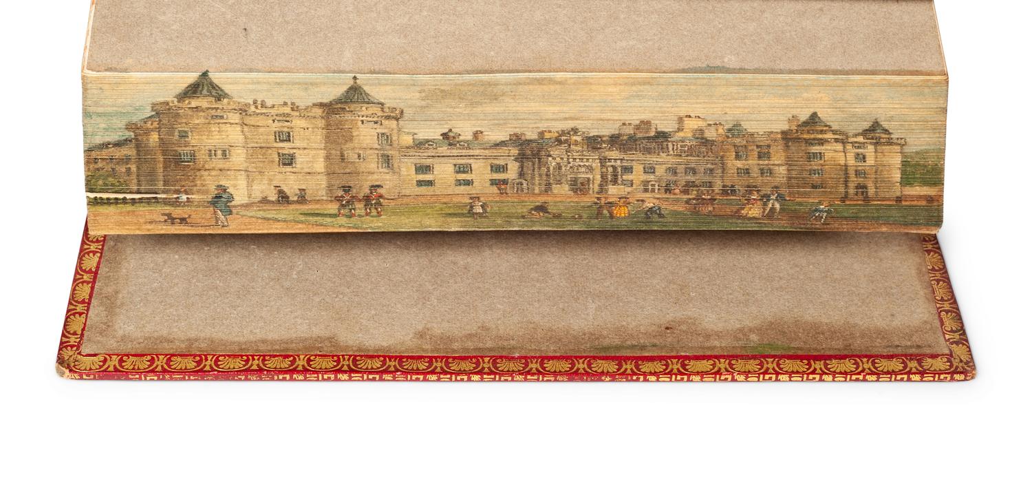 [FORE-EDGE PAINTING]. SCOTT, Walter, Sir (1771-1832). Peveril of the Peak . Edinburgh: Archibald, Constable and Co., 1822.