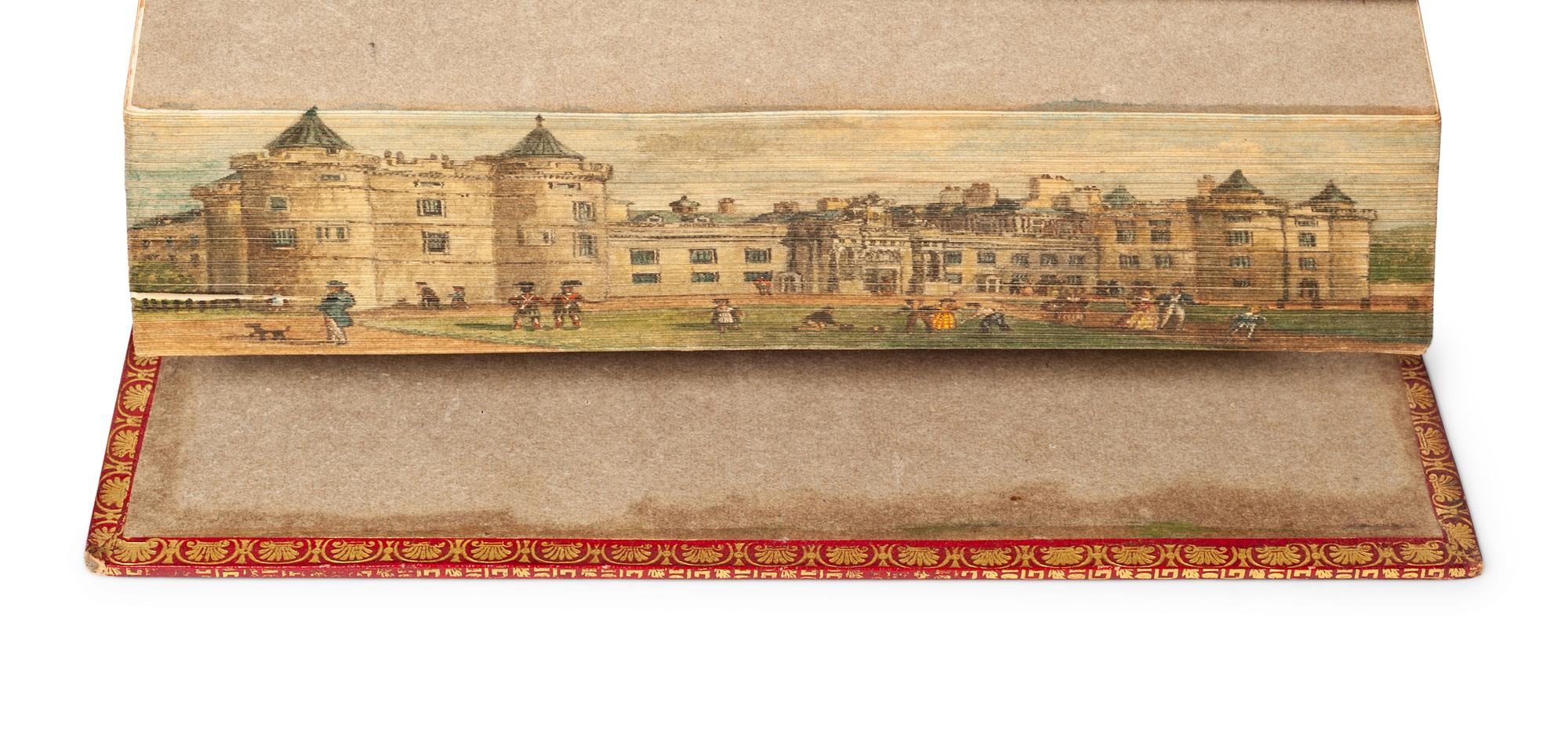 [FORE-EDGE PAINTING]. SCOTT, Walter, Sir (1771-1832). Peveril of the Peak . Edinburgh: Archibald, Constable and Co., 1822.