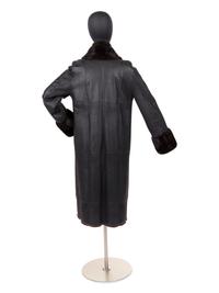 J. Mendel Mink-Lined Reversible Leather Coat, 2000-10s