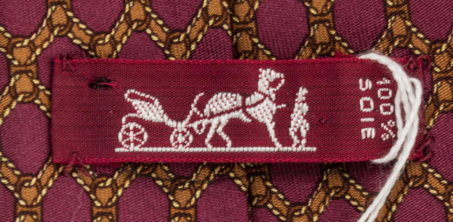 A Group of Three Hermes Silk Ties,
