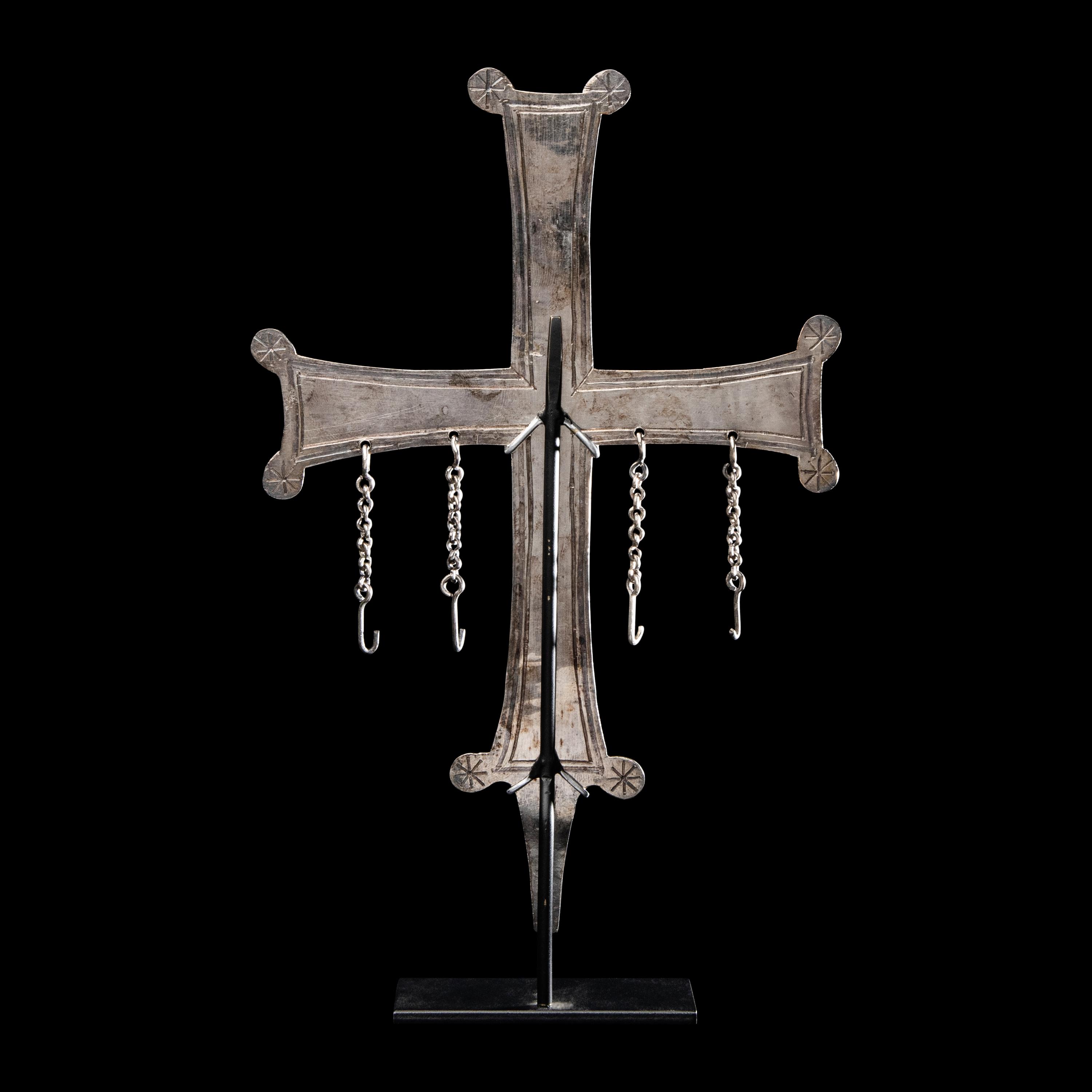 A Byzantine Silver Processional Cross