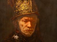 A Rosenthal Porcelain Plaque After Rembrandt