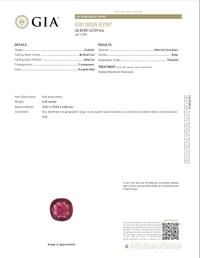 4.42 CARAT CUSHION CUT RUBY