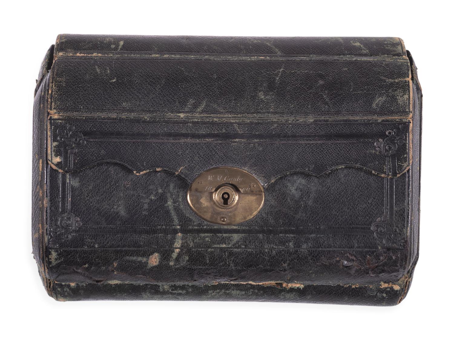 Civil War-period officer's grooming kit identified to W.M. Canby. 1860.