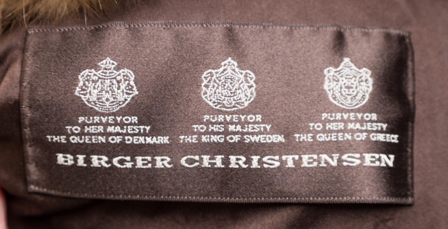 A Birger Christensen Sable Jacket, No size.