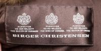 A Birger Christensen Sable Jacket, No size.