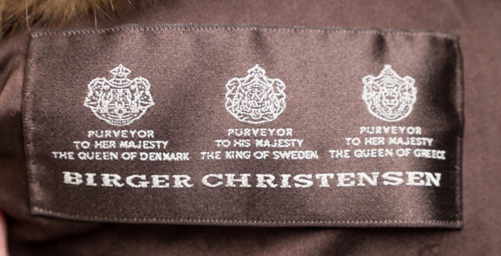 A Birger Christensen Sable Jacket, No size.