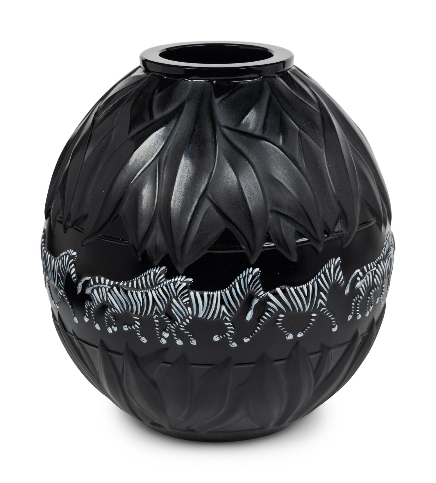 Two Lalique Tanzania Vases