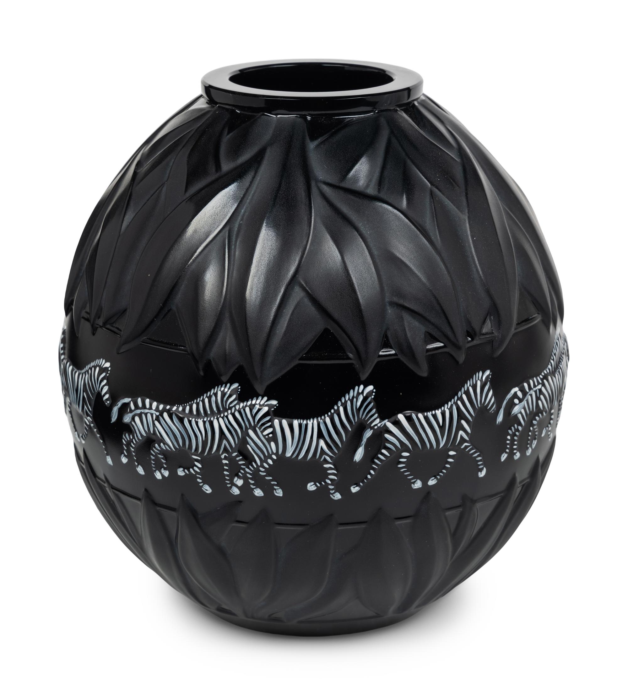 Two Lalique Tanzania Vases