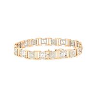 BICOLOR GOLD AND DIAMOND BRACELET