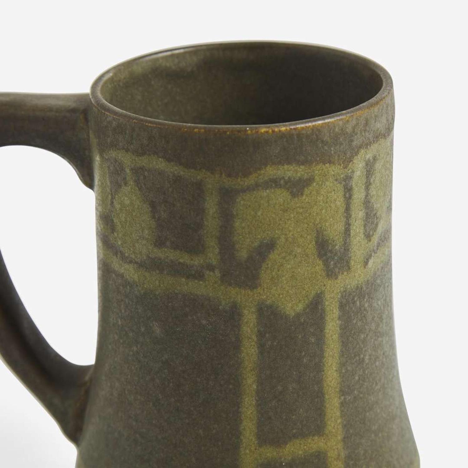 Frederick Walrath (American, 1871-1921) Two Mugs, Walrath Pottery, USA, circa 1910
