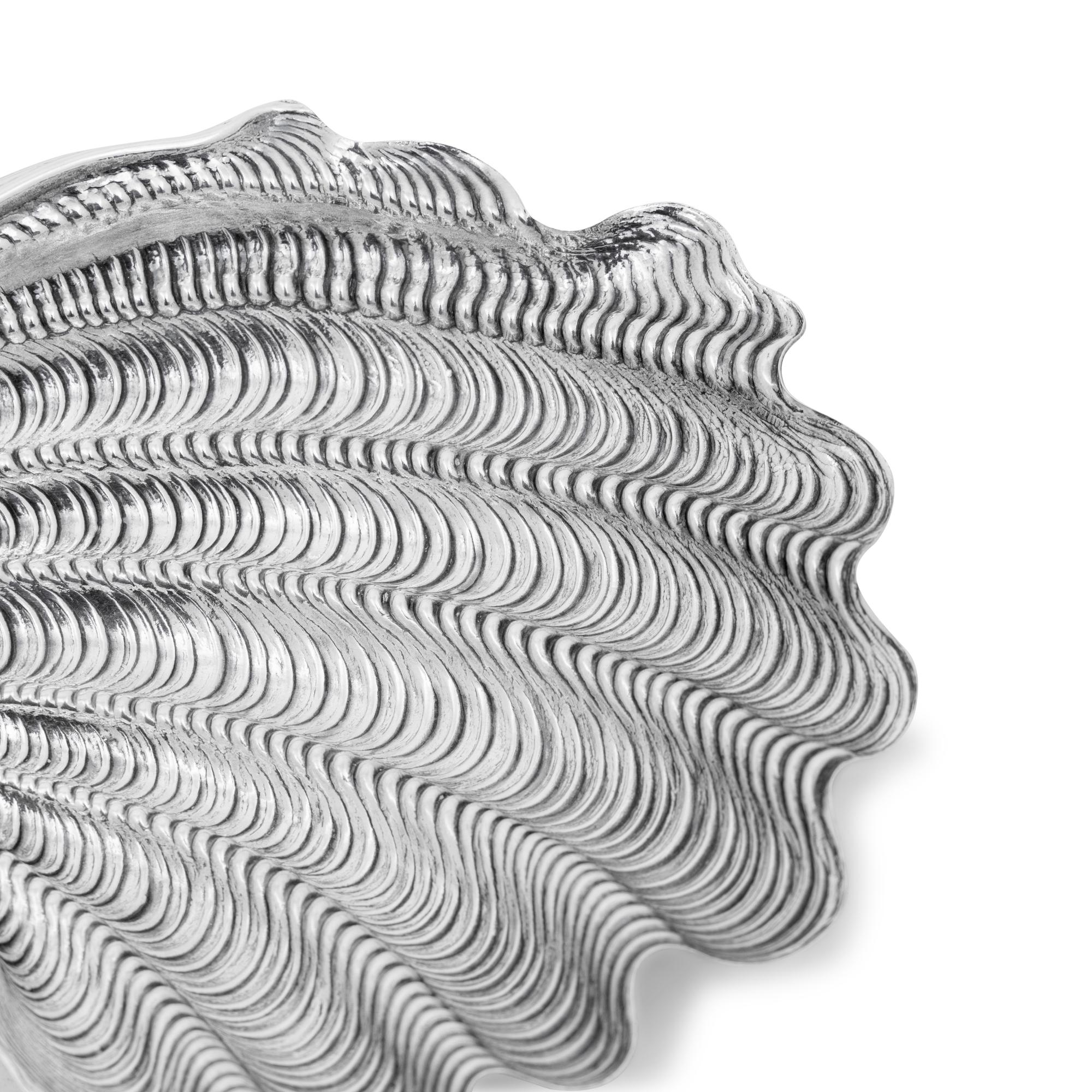 A Buccellati Silver Shell Form Dish