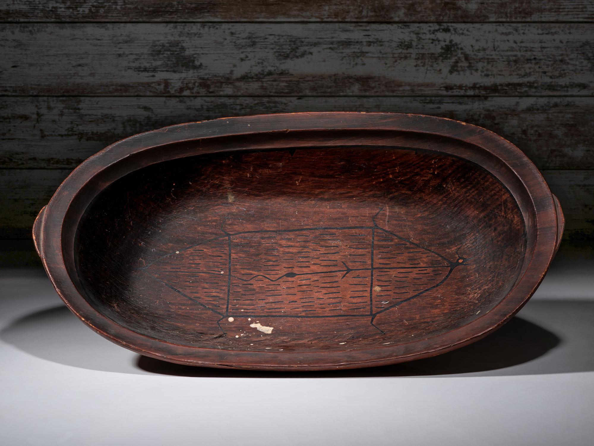 Yup'ik Painted Serving Bowl
