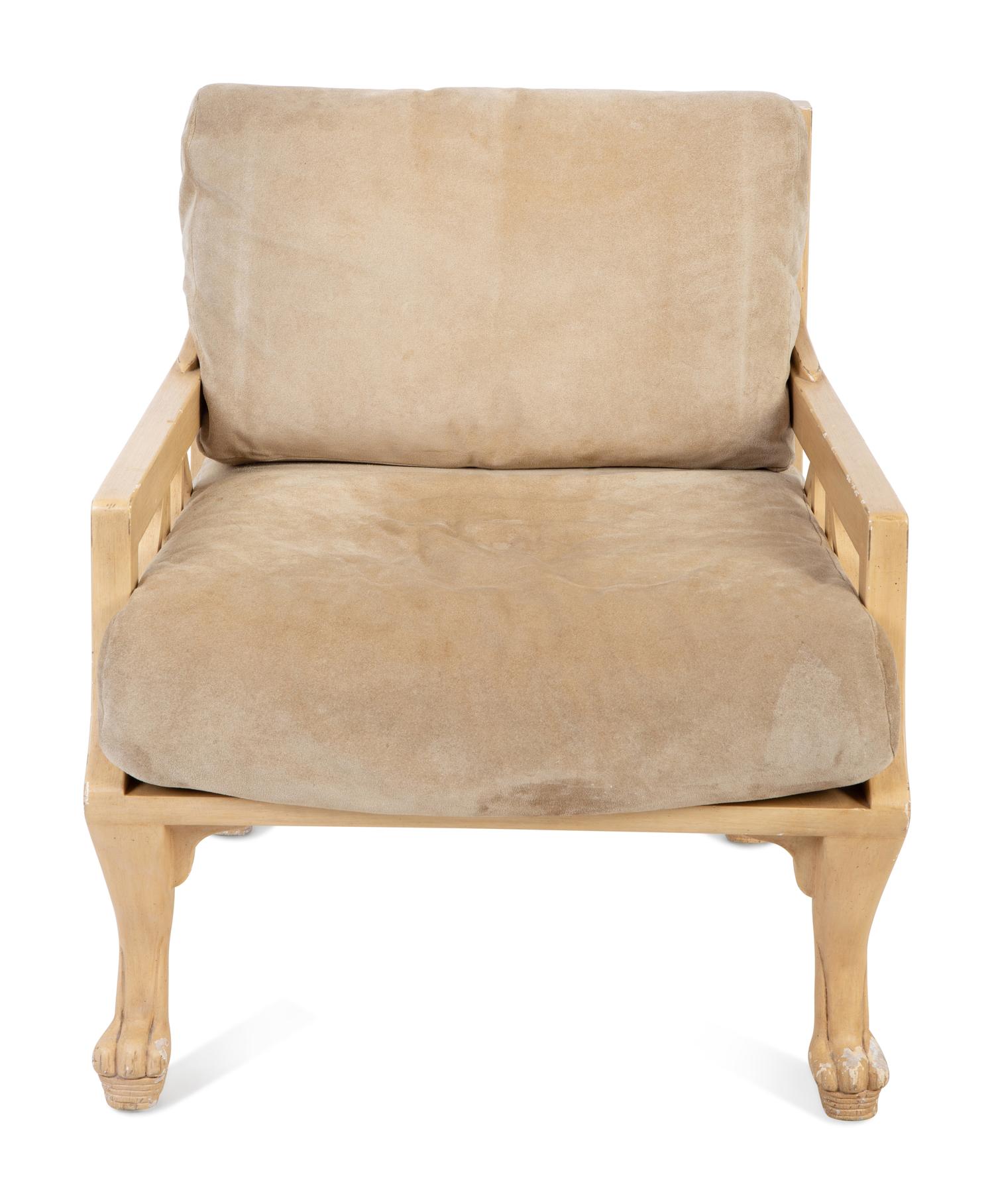 A John Hutton Egyptian Revival Thebes Chair — LAST QUARTER 20TH CENTURY