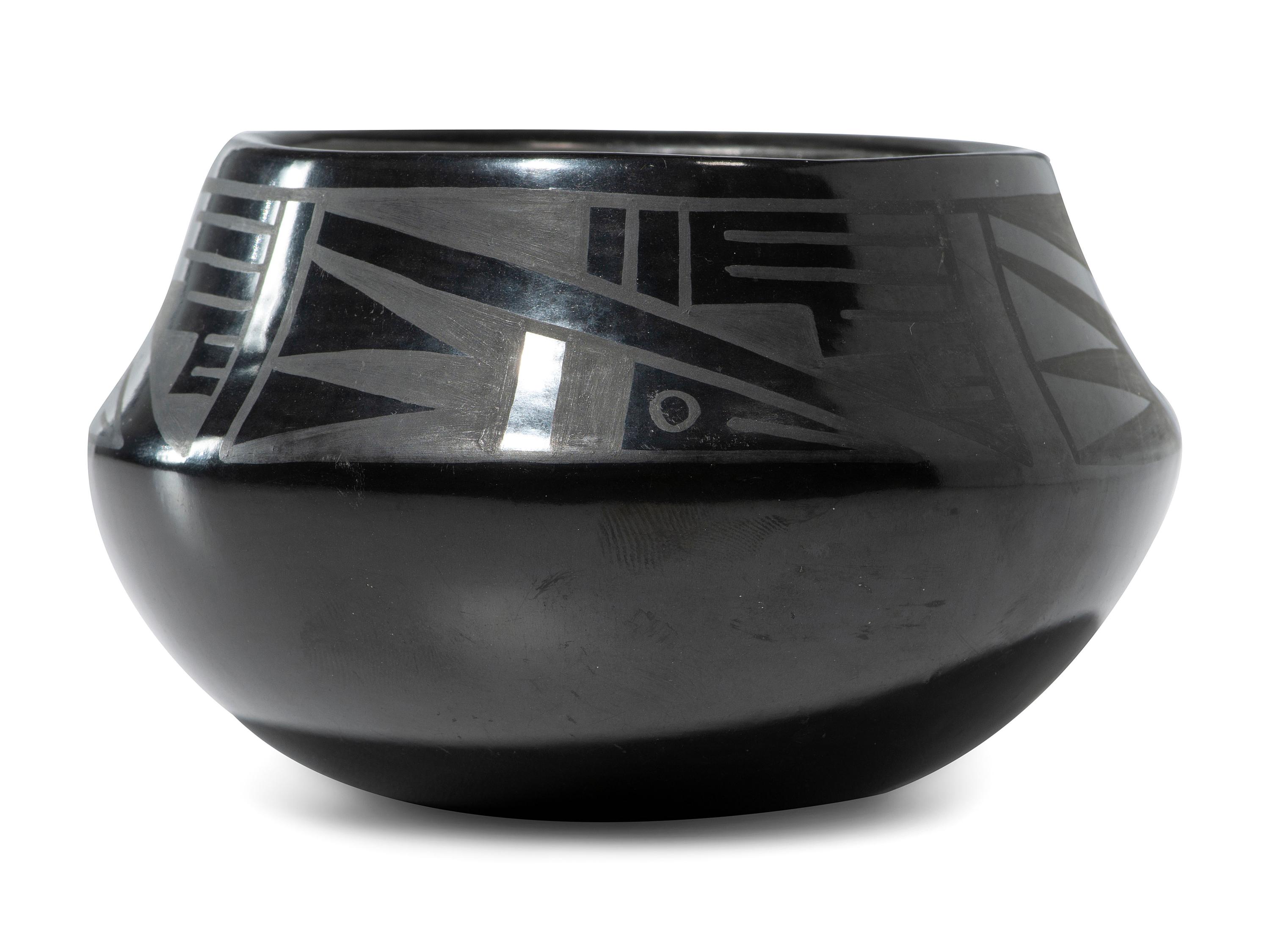 Blackware Pottery Jar