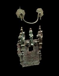 Two Etruscan Bronze Fragments from a Cista