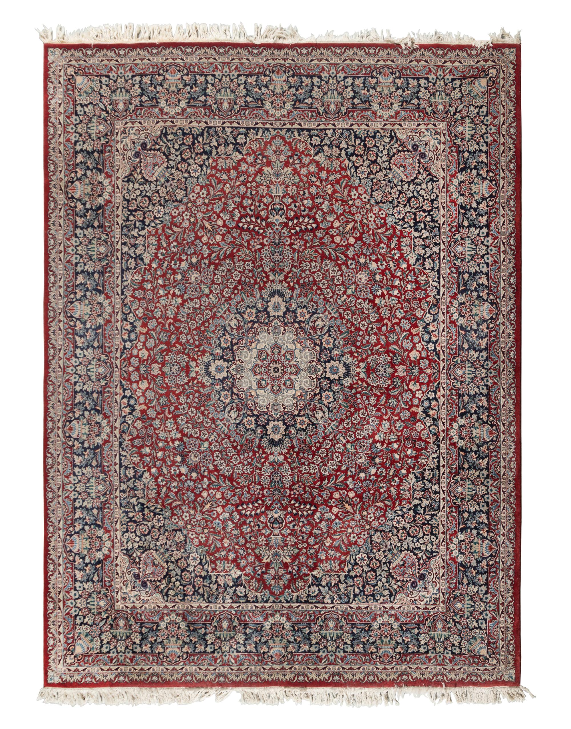 A Qom Wool Rug