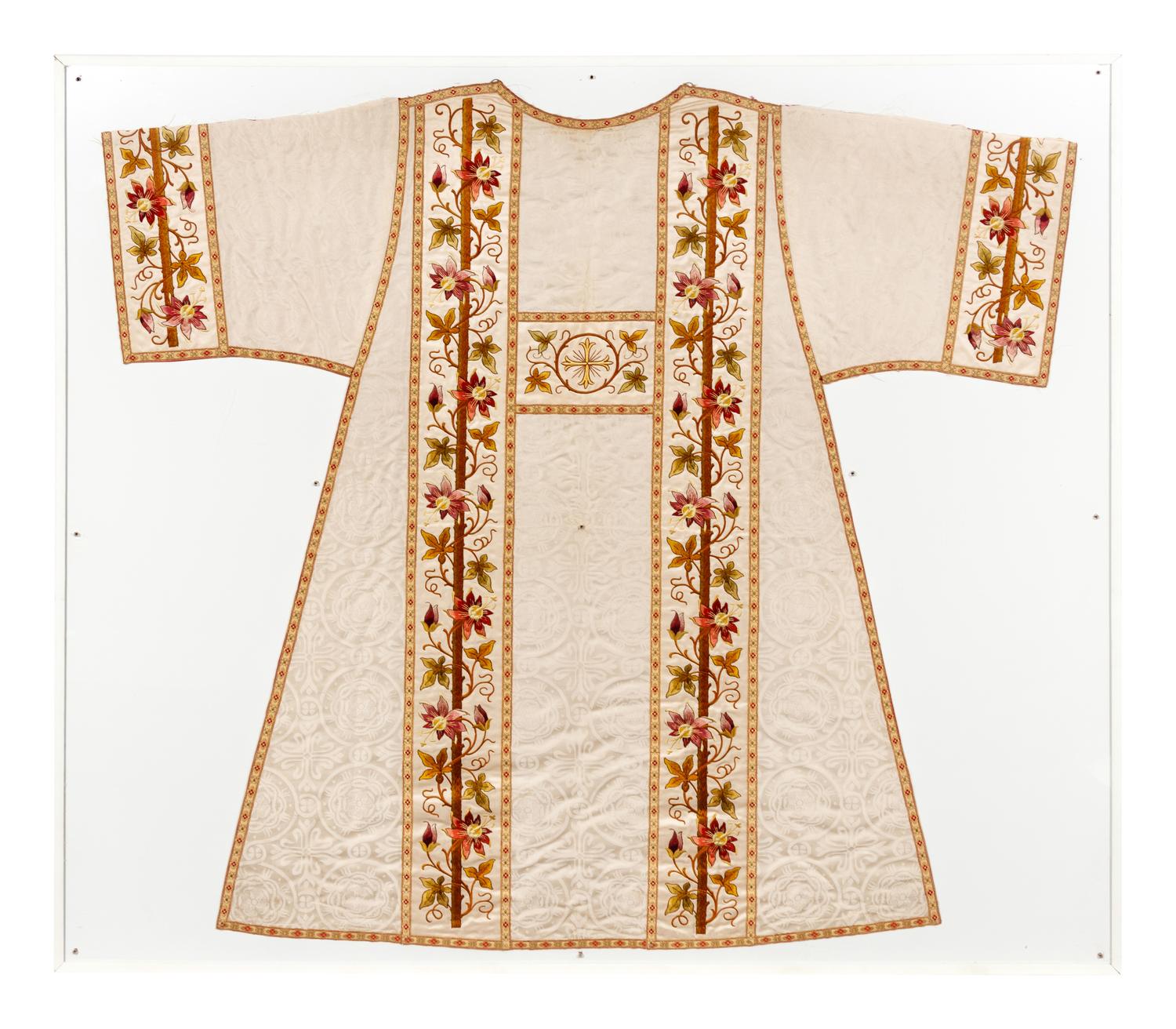 A Pair of Framed Embroidered Vestments