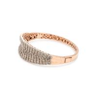DIAMOND AND COLORED DIAMOND BANGLE BRACELET