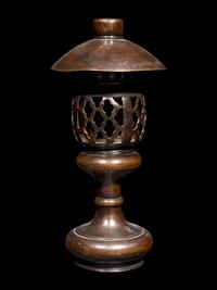 Six Japanese Metal Lanterns