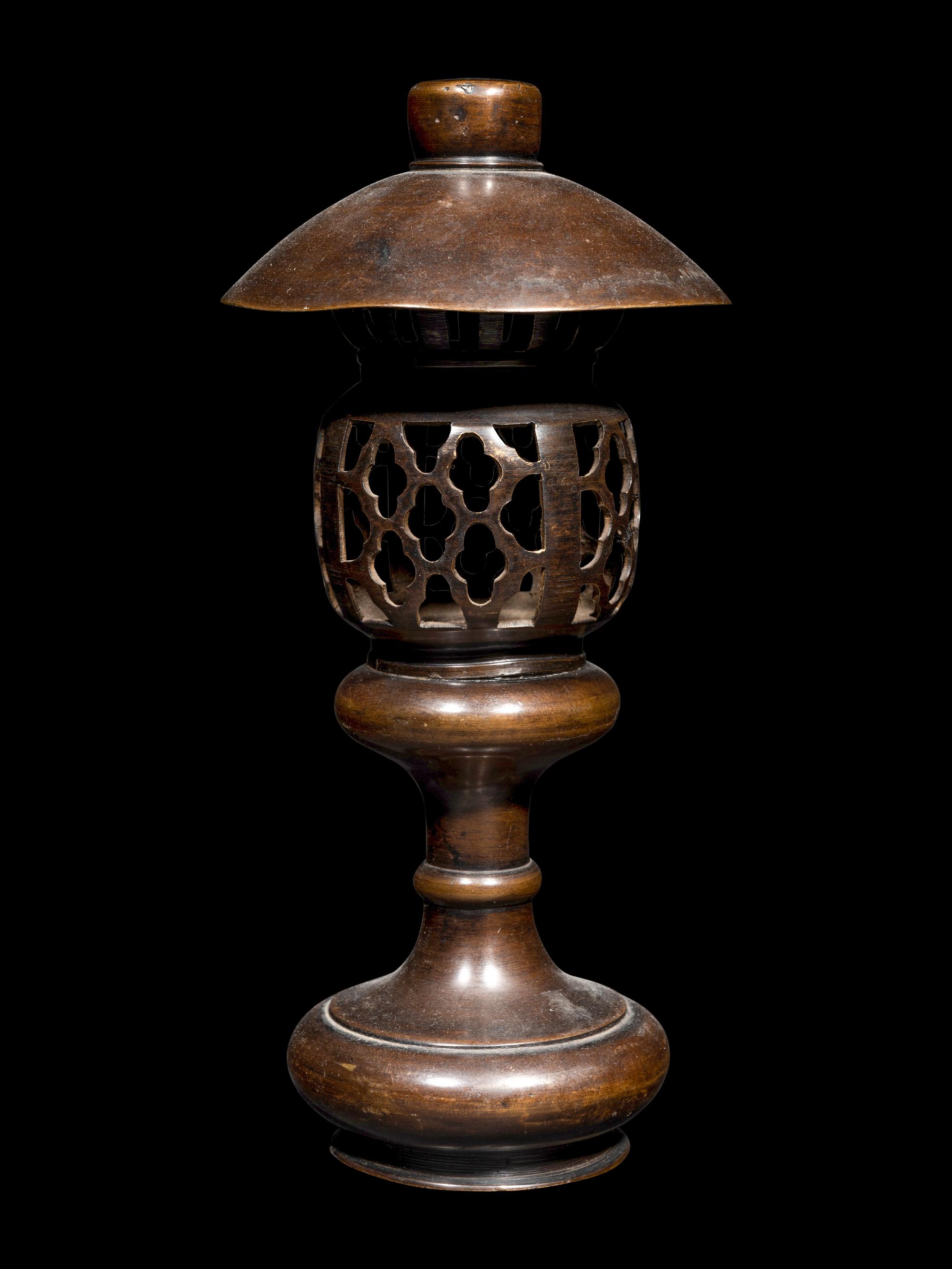 Six Japanese Metal Lanterns