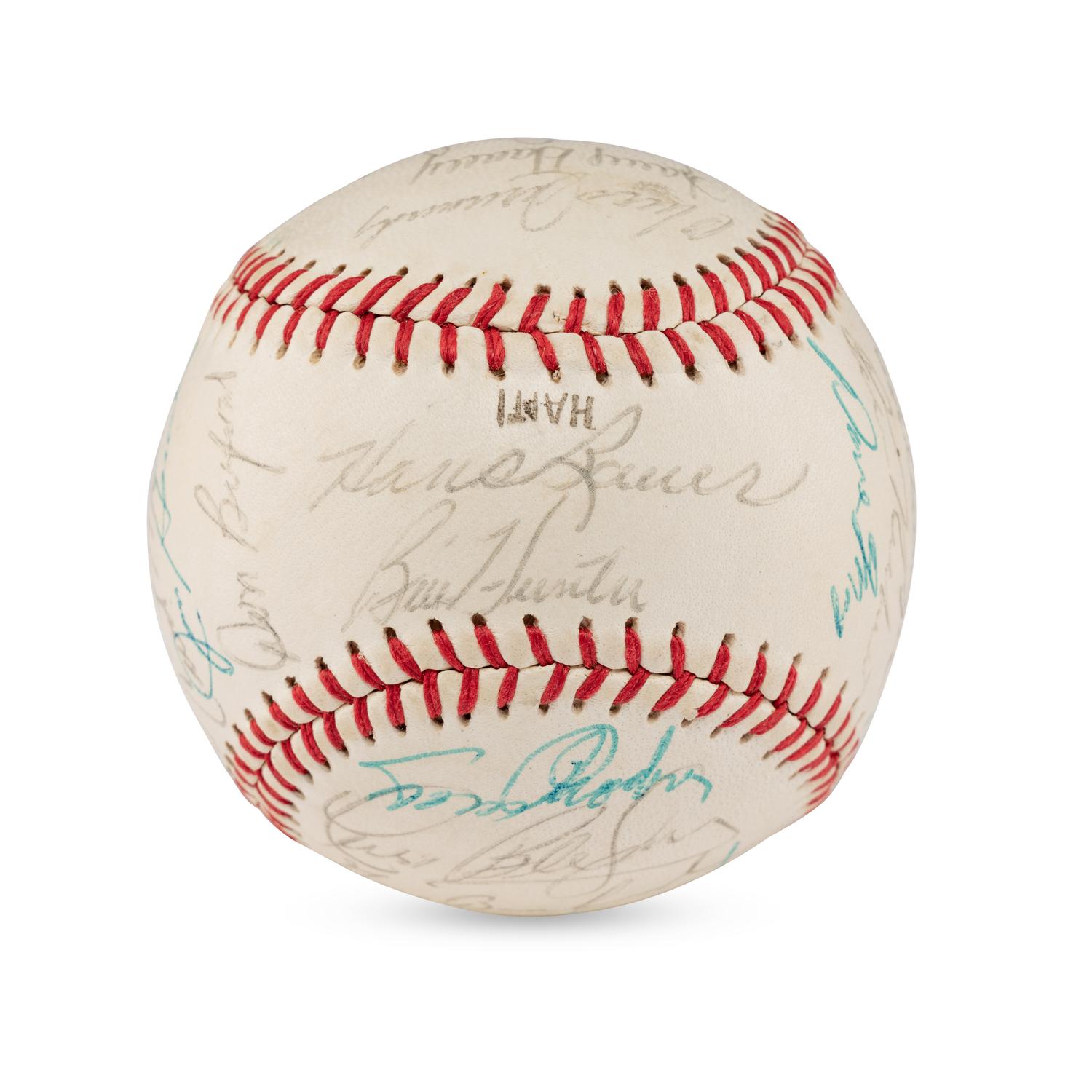 A 1968 Baltimore Orioles Team Signed Autograph Baseball