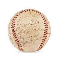 A 1953 Boston Red Sox Team Signed Autograph Baseball