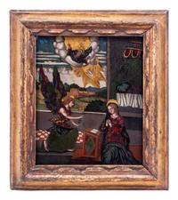 A Continental Reverse Painting on Glass