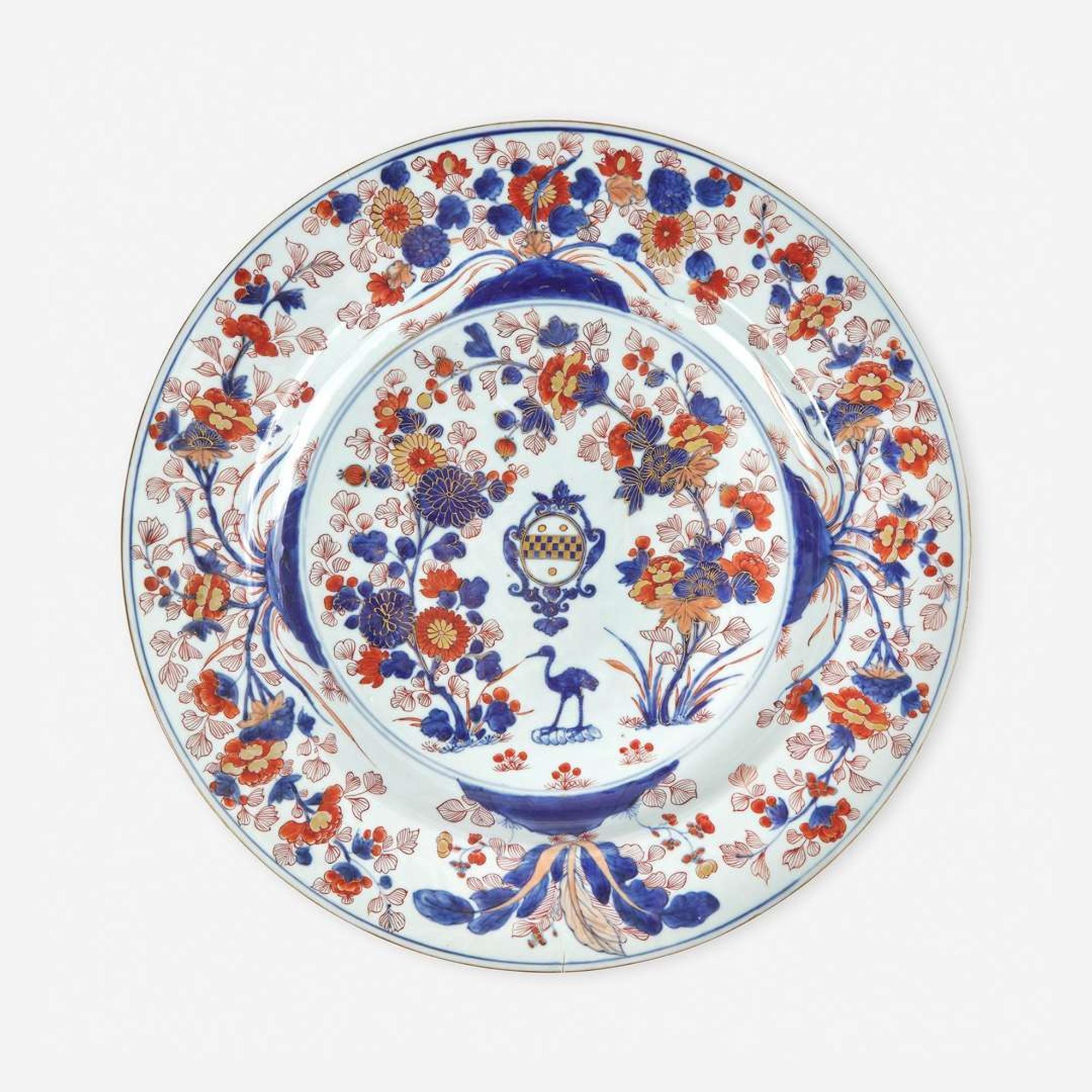 A Chinese Export Porcelain Armorial Charger circa 1703-1705