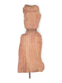 An Indian Carved Sandstone Figure of a Goddess