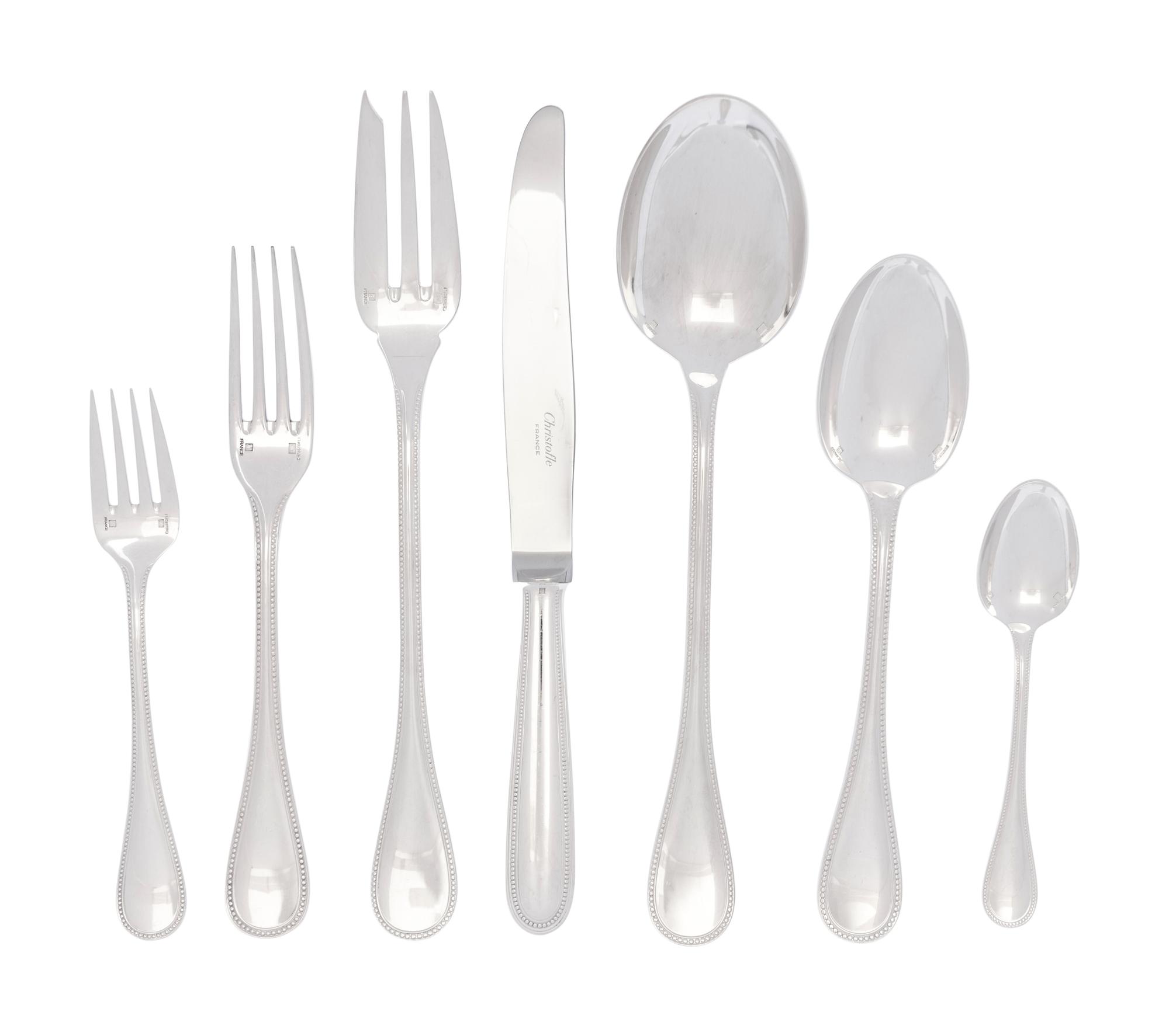 A Christofle Silver-Plate Flatware Service