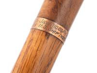 [MILITARIA - NAVY]. Walking stick presented to Joseph Rudolph by Captain Giles B. Harber.