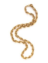 YELLOW GOLD LONGCHAIN NECKLACE