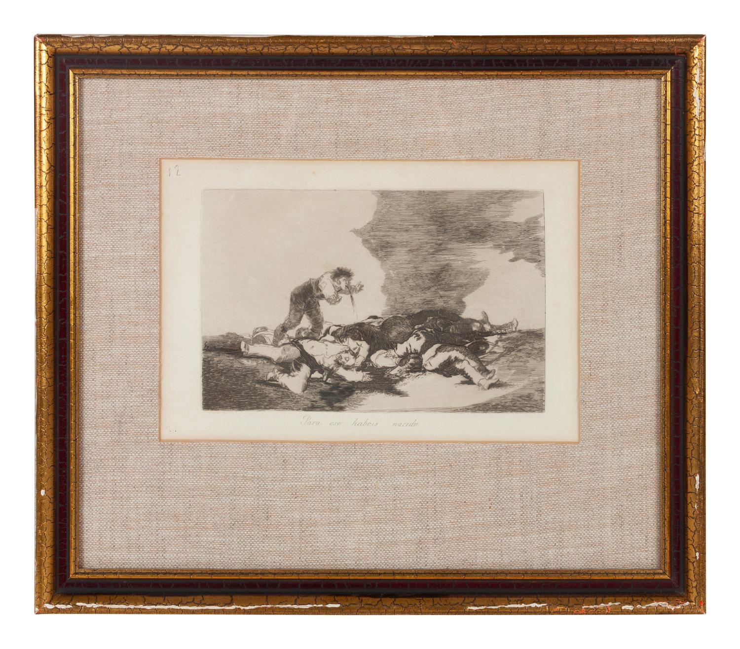 Two plates from Los desastres de la guerra