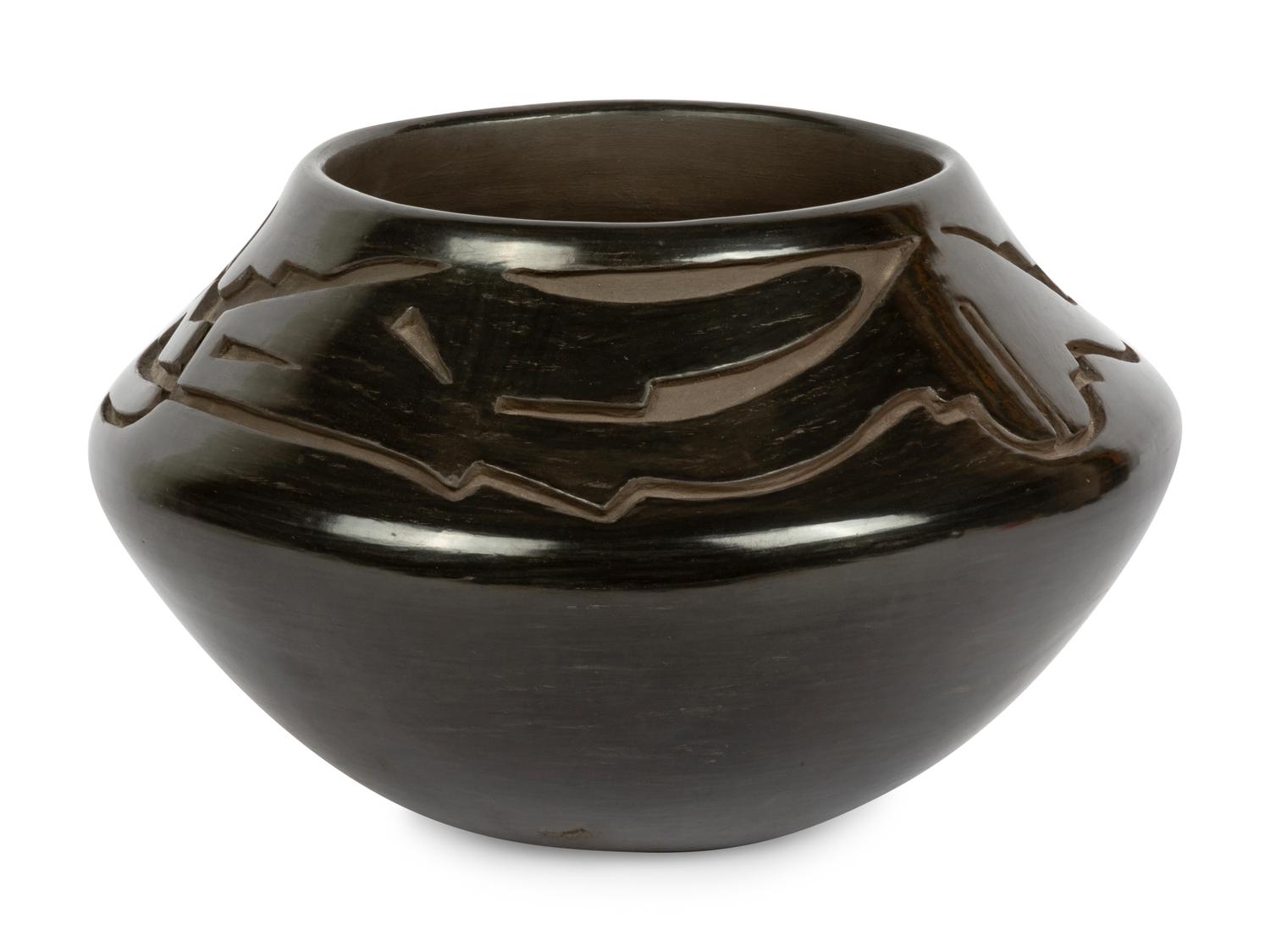 Blackware Pottery Jar