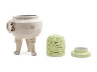Two Porcelain Scholar's Objects