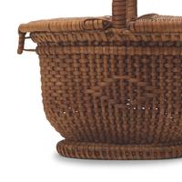 A Group of Three Shaker Miniature Woven Baskets and Hat