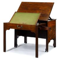 The Charles Carroll Chippendale mahogany metamorphic architect's desk anglo/irish, circa 1770