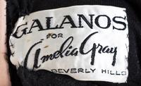 A Galanos for Amelia Gray 1960s Black Halter Gown, No size.