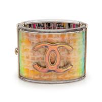 CHANEL, IRIDESCENT LOGO CUFF