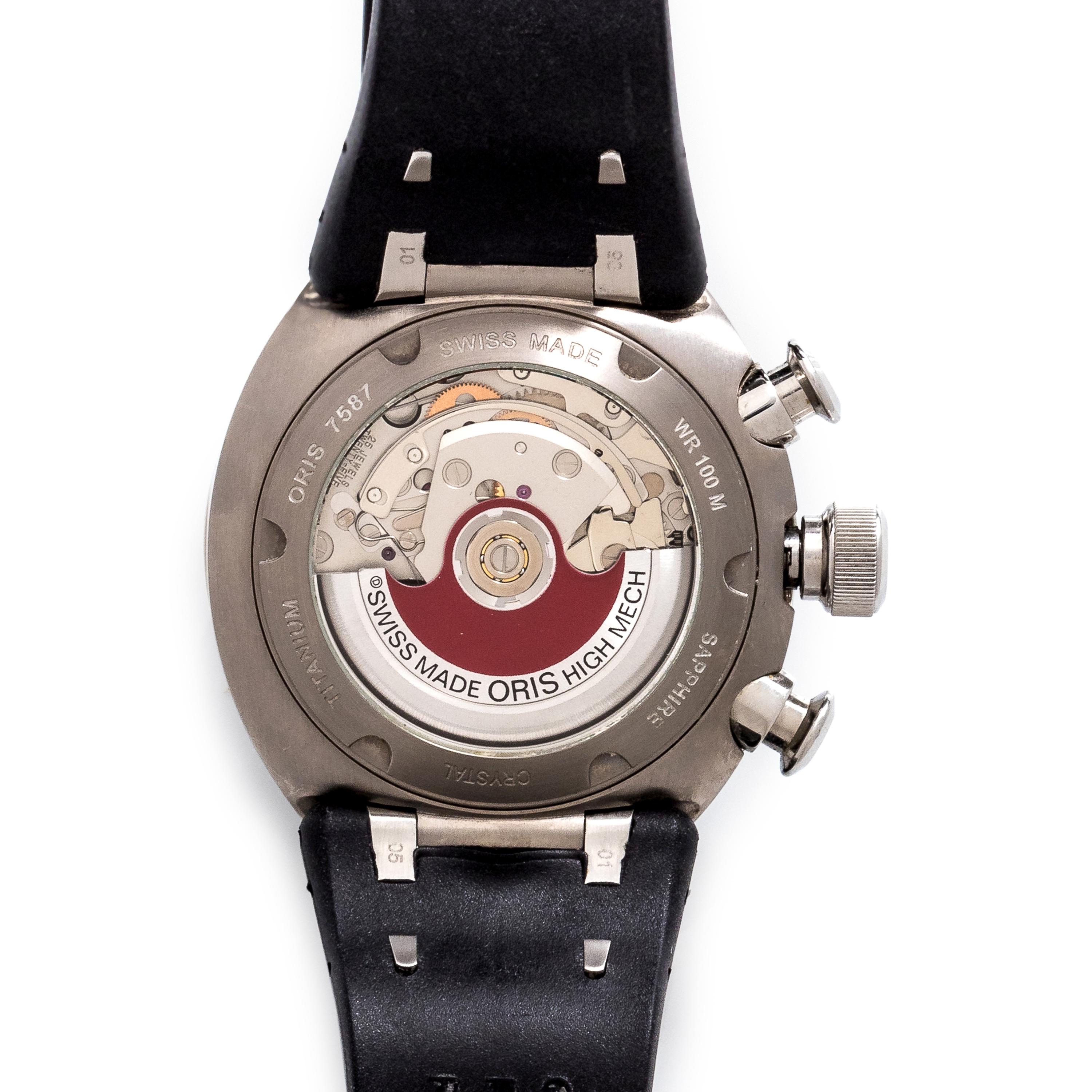 Oris, Limited Edition Titanium Ref. 7587 'Williams TT3' Chronograph Wristwatch