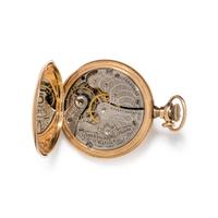 WALTHAM, 14K YELLOW GOLD HUNTER CASE POCKET WATCH